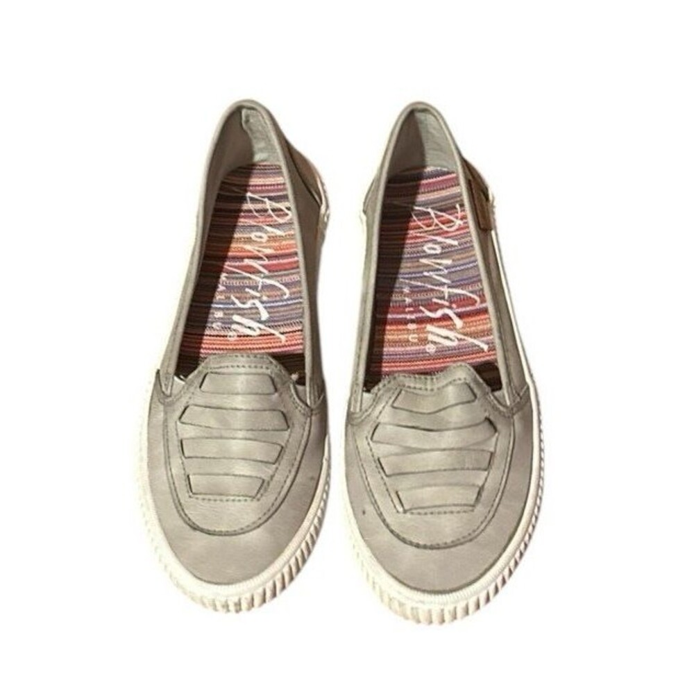 Blowfish Malibu gray slip on shoes size 8 1/2 beach casual boho minimalist